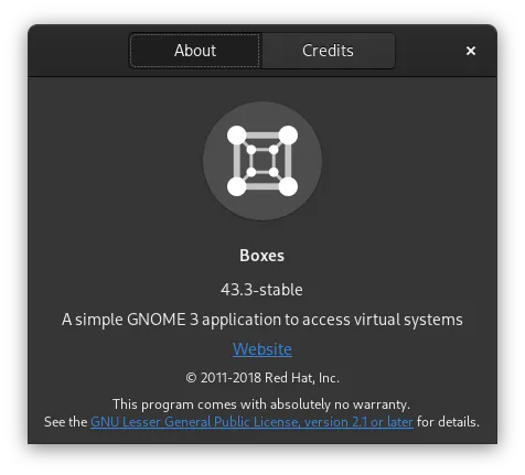 Gnome Boxes Version