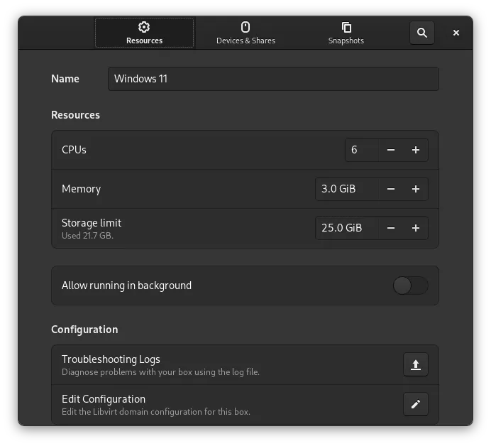 Storage Limit of VM Clone